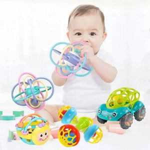 Baby Toys 6 12 Months Sensory Rattles Teether Activity