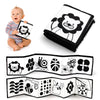 Montessori Baby Cloth Book Black and White Books Newborn
